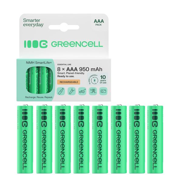 GR11 Green Cell Batéria 8x AAA HR03 950mAh