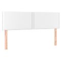 vidaXL Boxspring posteľ s matracom biela 140x200 cm umelá koža
