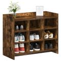 vidaXL Skriňa na topánky Dymový dub 85 x 39,5 x 70 cm Kompozitné drevo