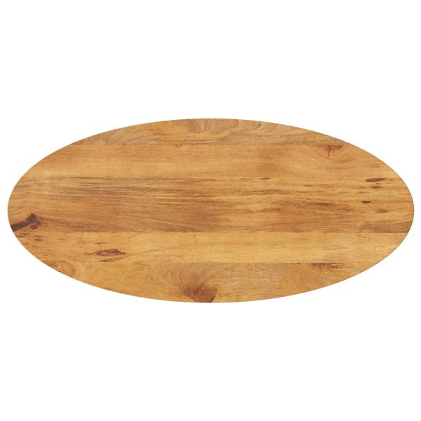 vidaXL Stolová doska 120x50x3,8 cm oválna masívny mangovník