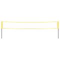 vidaXL Bedmintonová sieť žltá a čierna 600x155 cm PE látka