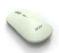 Acer bezdrátová myš AMR130 Green-Dual mode 2.4GHz+BT 5.2,4 tlačítka,800/1200/1600 dpi,5 mil.kliknutí,1xAA,WIN/MAC,světl