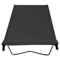 vidaXL Kempingové ležadlo 180x60x19 cm, látka oxford, oceľ, čierne