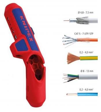 Knipex, 16 95 01 SB, ErgoStrip® Univerzálny odizolovací nástroj