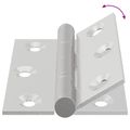 vidaXL Pánt 2 ks Strieborná 50 x 38 x 1,3 mm Oceľ