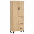 vidaXL Vysoká skrinka dub sonoma 69,5x34x180 cm spracované drevo