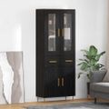 vidaXL Highboard 2 ks Čierny dub 69,5 x 34 x 180 cm Kompozitné drevo