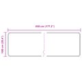 vidaXL Behúň MARSA Čierna 100 x 450 cm Polyester a PVC