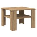 vidaXL Konferenčný stolík Artisan Dub 60x60x42 cm Konštrukčné drevo