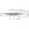 vidaXL Denná posteľ s matracom biela 90x190 cm masívna borovica
