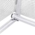 vidaXL Fóliovník s oceľovým rámom biely 60 m² 20x3x2 m