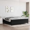 vidaXL Posteľný rám s boxspringom čierny 200x200 cm látka