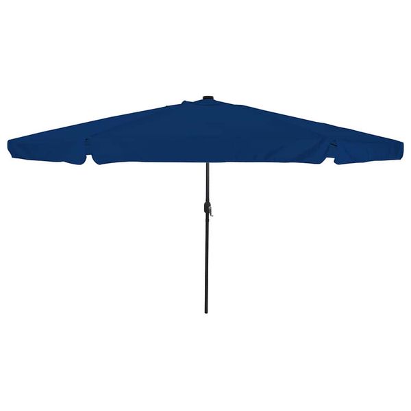 vidaXL Záhradný slnečník 395 x 395 x 245 cm Polyester Okrúhly Azurblue