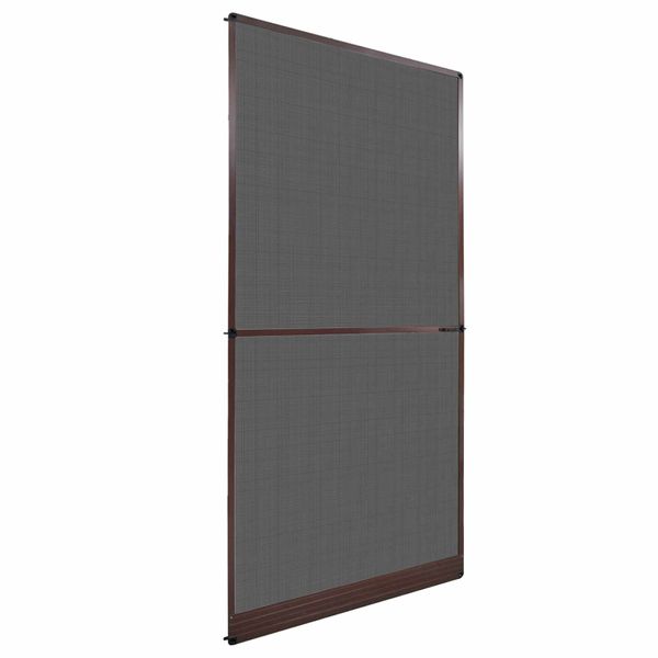 vidaXL Hinged Hmyzová sieť Hnedá a čierna 120 x 240 cm