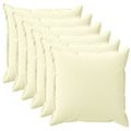 vidaXL Poťah na podložku 6 ks HOUTEN Krémová 40 x 40 cm Polyester