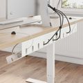 vidaXL Úložný box na káble pod stôl 2 ks Biela 44 x 11,5 x 13,5 cm