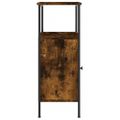 vidaXL Nočný stolík dymový dub 41x31x80 cm kompozitné drevo