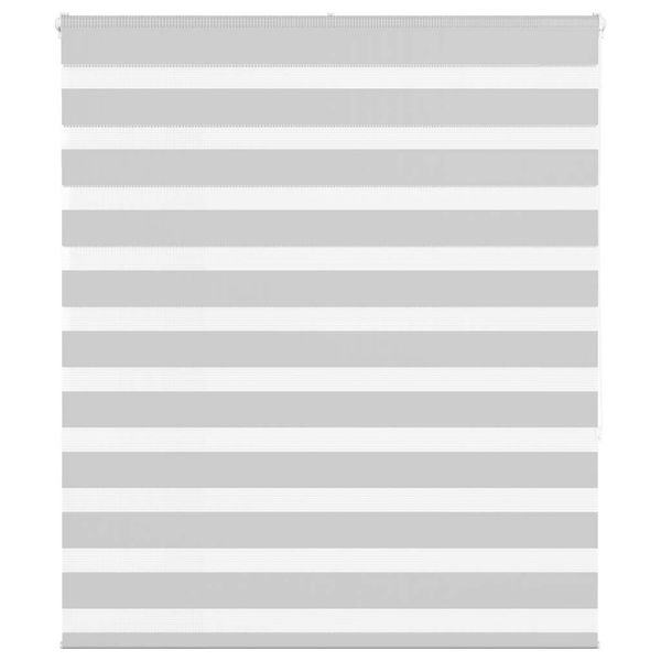 vidaXL Zebra roleta svetlosivá 125x150cm šírka látky 120,9cm polyester