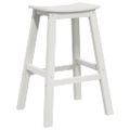 vidaXL Barová stolička 2 ks Biela 52 x 43 x 73,5 cm HDPE