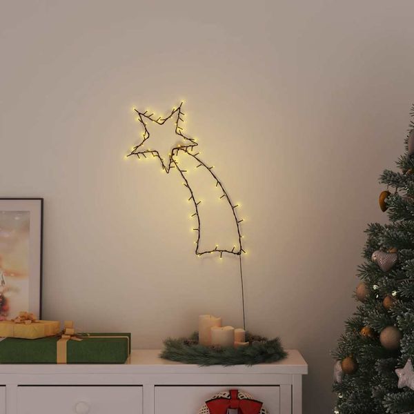 vidaXL Vianočné osvetlenie silueta padajúcej hviezdy 80 LED diód