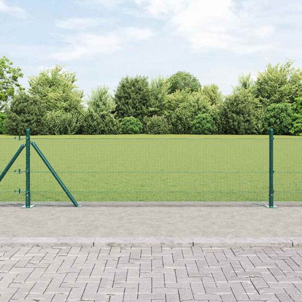 vidaXL Vonkajší zváraný drôtový plot s betónovým základom 25 x 0,4 m