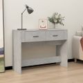 vidaXL Konzolový stolík betónovosivý 100x39x75 cm spracované drevo
