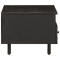 vidaXL Konferenčný stolík, čierny 80x54x40 cm, mangový masív