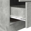 vidaXL Highboard so zásuvkou Betónová šedá 45,5 x 34 x 127 cm