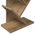 vidaXL Stromová knižnica 6-úrovňová 30 x 18 x 100 cm Kompozitné drevo