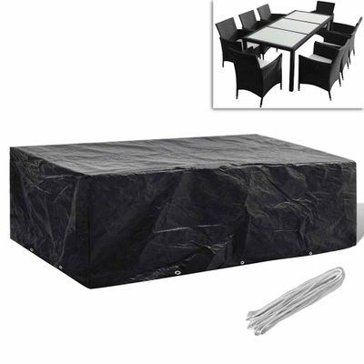 vidaXL Obal na záhradný nábytok, 8 očiek 300x140x90 cm