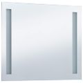 vidaXL Kúpeľňové nástenné zrkadlo s LED osvetlením 80x60 cm