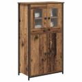 vidaXL Highboard Staré drevo 62 x 32 x 106,5 cm Kompozitné drevo
