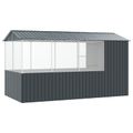 vidaXL Klietka pre vtákov Antracit 410 x 210 x 230 cm Pozinkovaná oceľ