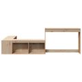 vidaXL Nočný stolík s písacím stolom 232x122x75 cm masívne drevo borovica