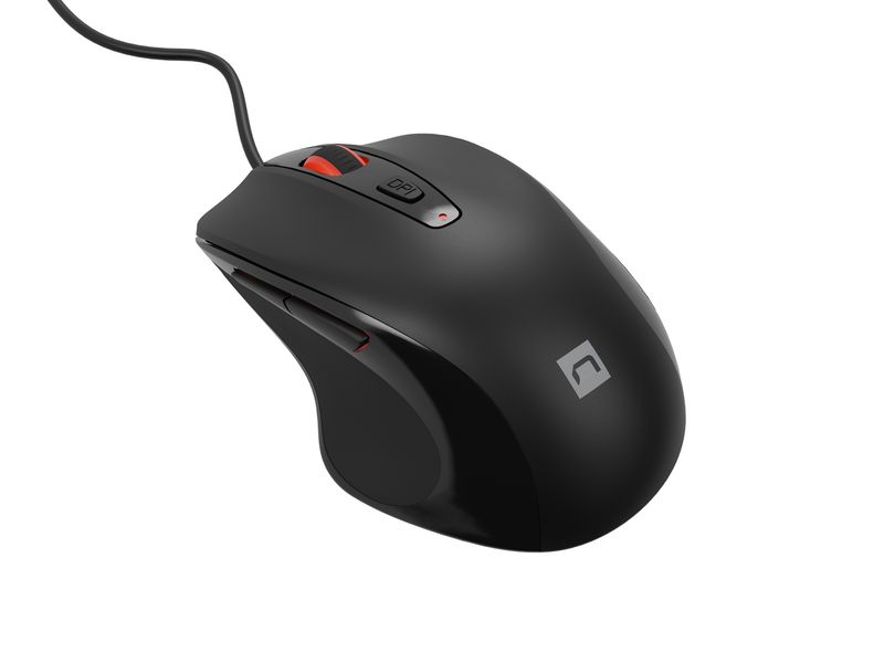 Natec optická myš PIGEON 2/4 000 DPI/Kancelárska/Optická/4 000 DPI/Drôtová USB/Čierna