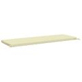vidaXL Vankúš na lavičku SOEST 100% polyester Krémová 140 x 50 x 5 cm