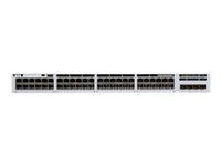 Network Essentials - prepínač - L3 - 48 x 10/100/1000 (PoE+) + 4 x 10 Gigabit SFP+ (uplink) - Možno montovať do rozvádzača - PoE+ (505 W)