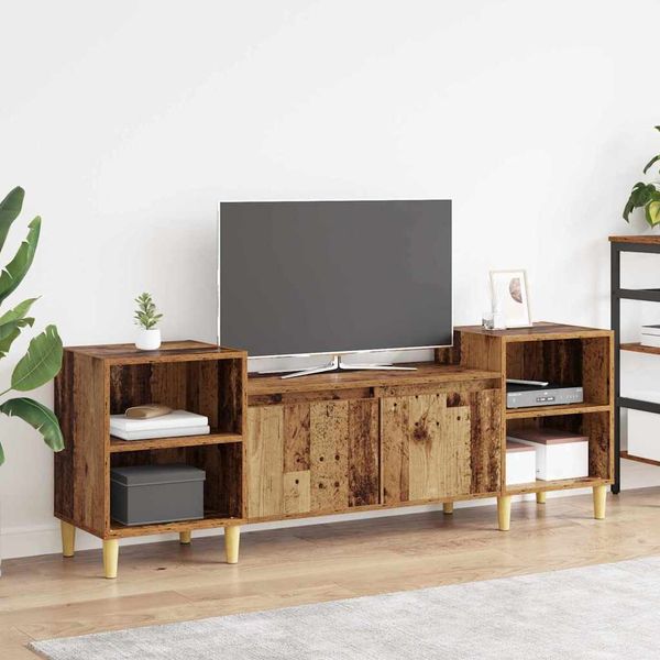 vidaXL TV skrinka Staré drevo 160 x 35 x 55 cm Kompozitné drevo
