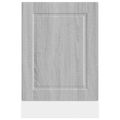 vidaXL Panel umývačky riadu Porto sivé sonoma 45x1,5x57 cm kompozitné drevo