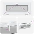 vidaXL Podkrovné okno RISOR 90 x 40 cm PVC a sklo