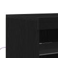 vidaXL LED komoda Čierna 60,5 x 37 x 67 cm Kompozitné drevo