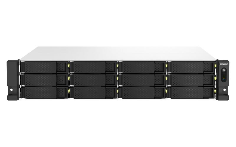 QNAP TS-1264U-RP-8G (4core 2,9GHz, 8GB RAM, 12x SATA, 2x 2,5GbE, 1x PCIe, 1x HDMI, 4x USB, 2x zdroj)