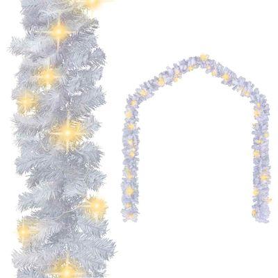 vidaXL Vianočná girlanda s LED svetielkami 10 m, biela