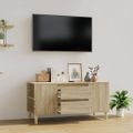 vidaXL TV skrinka dub sonoma 102x44,5x50 cm spracované drevo