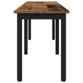 vidaXL lavička Staré drevo 160 x 35 x 45 cm Kompozitné drevo