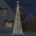 vidaXL LED vianočný stromček s hrotmi 1534 LED farebné 500 cm