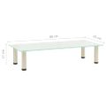 vidaXL TV stolík, matný 80x35x17 cm, tvrdené sklo