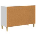 vidaXL Servírovacia skriňa Biela 89 x 34,5 x 60 cm Kompozitné drevo