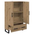 vidaXL Highboard Remeselný dub 69,5 x 30 x 115 cm Kompozitné drevo