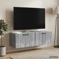 vidaXL Nástenná TV skrinka Nástenný Sivá sonoma 98 x 31 x 30 cm